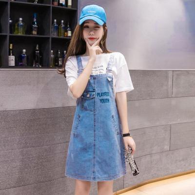 ĐẦM JEAN YẾM 2 DÂY PHỐI TÚI - NY821